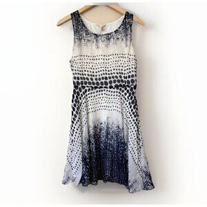 Mystree Navy White Print Sleeveless Dress Womens Size Large New With Tags